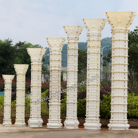 Moule à Béton en Plastique pour Poteau, 15 cm x 340 cm (6 Pouces x 134 Pouces), Réglable, Forme Ronde pour Dalle de Ciment, Construction