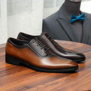 Chaussures Oxford respirantes de luxe pour hommes, chaussures habillées formelles pour <span class=keywords><strong>mariage</strong></span>, fête et bureau, chaussures décontractées - Product Image 3