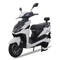 Sepeda Motor Listrik Dewasa 1500W Kecepatan Tinggi 60V Rangka Baja E-Motor 2 Kursi Skuter Listrik Roda Dua Cakram