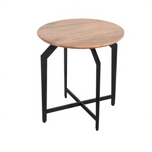 Mango Wood & Metal Modern <b>Nesting</b> <b>Table</b> Set of 2 Eco-Friendly Lightweight Handmade Coffee <b>Tables</b> for Living Room - Product Image 4