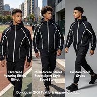 Veste coupe-vent vintage pour homme, ample et oversize, avec impression thermique personnalisée sur la poitrine, style jeune, résistante au vent et réactive à l'eau