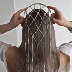 Serre-tête en maille à plusieurs couches en alliage et strass pour femme, nouveau accessoire de mariage/anniversaire, couronnes et guirlandes pour robes de mariée - Product Image 1