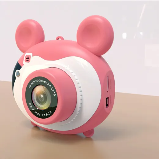Câmera digital dos desenhos animados, câmera de brinquedo infantil com lcd de 2.0 polegadas, 16mp, câmera digital barata com wi-fi