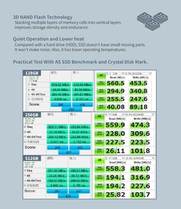 OEM 3.0 2.5" Internal SSD 128GB-<b>2TB</b> New 560MB/s Read 520MB/s Write 5-Year Warranty for Laptop/Desktop 3D NAND Flash 2.5" SA - Product Image 2