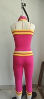 Offre Spéciale Été – Ensemble Lounge 2 Pièces Femme : Haut Sans Manches et Pantalon Capri à Cordon en Coton Spandex – Vêtements de Détente – Vente en Gros – Logo Personnalisé