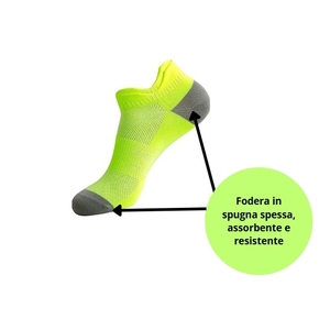 Calzini sportivi unisex traspiranti, leggeri, antiscivolo, anti-bolli, con supporto per l'arco plantare, 3 paia - Product Image 4