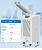 18000btu AC Portabel Tipe Lantai dengan Pompa Panas Presisi, Unit AC Komersial Industri, Refrigeran R-410A, Motor