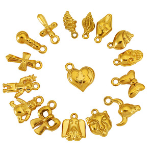 Stainless Steel Miniature Pendants Heart Puppy Cross Bow Bull Head <b>Bear</b> <b>Cute</b> Charms Jewelry Findings - Product Image 4