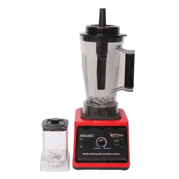 Multifunctional 2 in 1 8000w Professional Heavy Duty Commercial Mixer Smoothie Juicer Food Processor Silver Crest Blende