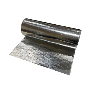 Dubbelzijdige Reflecterende Aluminiumfolie Scrim Kraft Isolatie Gericht Op Isolatie Kraft Papier Folie