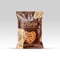 Sachets Doypack Mylar refermables à fermeture éclair avec fenêtre transparente, finition noire mate et logo personnalisé pour l'emballage des noix de cajou