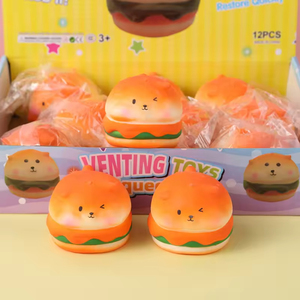Muñeco Antiestrés Creativo de Comida, Tipo Hamburguesa, Personalizable, Popular en Internet - Product Image 1