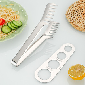 Pinces à pâtes en acier inoxydable, règle pour pâtes de cuisine, pinces à pâtes de buffet avec pinces à peigne à pâtes - Product Image 4