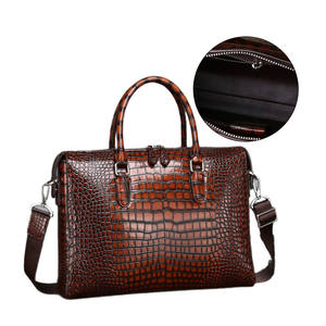 Genuine Leather Large Capacity Business <b>Briefcase</b> Business Trip Computer Tote Bag Cowhide Casual Men's Handbag - Product Image 3