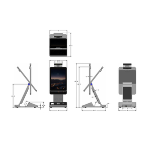 Monitor de pantalla táctil de 10.1 pulgadas, sistema de reconocimiento de identidad, máquina todo en uno, sistema POS Aio, cajón POS digital. - Product Image 2
