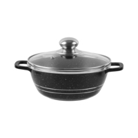 Batterie de cuisine antiadhésive en aluminium moulé sous pression, comprenant des marmites, des casseroles et des faitouts
