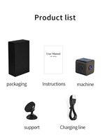 Mini Cámara WiFi X1 FULL HD, Cámara de Vigilancia IP Interior para el Hogar, Grabación en Bucle, Seguridad Inalámbrica, Cámara de Vigilancia Nocturna