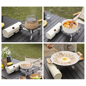 Réchaud pliant de <span class=keywords><strong>camping</strong></span>, brûleur <span class=keywords><strong>à</strong></span> <span class=keywords><strong>gaz</strong></span>, barbecue, cuisson en extérieur et en intérieur, <span class=keywords><strong>mini</strong></span> réchaud <span class=keywords><strong>à</strong></span> <span class=keywords><strong>gaz</strong></span> portable au butane avec <span class=keywords><strong>four</strong></span> - Product Image 3