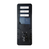 Tout en un 1000w 1500w 2000w 3000w 4000w projet de logement en aluminium lampadaire étanche intégré lampadaire led solaire