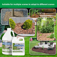 Colle de fixation pour paillis de jardin extérieur, application facile, adhérence forte et pratique, maintient l'écorce, la pierre, les galets, le gravier, les roches