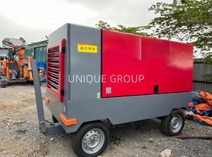 Compresor de Aire Rotativo Portátil ÚNICO, Refrigerado por Diésel, 185CFM, 380V, Certificado CE, Componentes Principales para Plataformas de Perforación Minera - Product Image 3