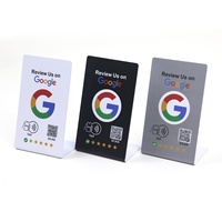 Support de table NFC personnalisé YTS avec code QR pour avis, menu de restaurant et réseaux sociaux