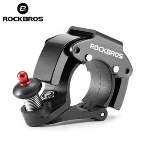 ROCKBROS-Mini timbre de aleación de aluminio para bicicleta, timbre de Metal para manillar de bicicleta, Invisible, de seguridad