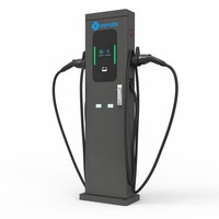 Chargeurs AC pour véhicules électriques 14kW 22kW 44kW à double connecteur Type 2, pistolets de recharge domestiques et commerciaux, stations de charge OCPP