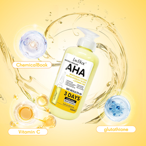 Lotion corporelle éclaircissante et hydratante à base d'acides hydroxy, 500 millilitres, contenant de la vitamine E et de la vitamine C - Product Image 3