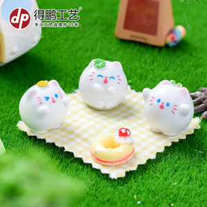 Tuanzi Cat Resin <b>Doll</b> Mini Animal Figurines For Dollhouse Decor Desktop Car Ornament - Product Image 3