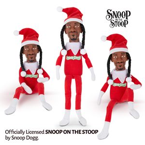 2025 Noël Snoop Dogg Snoop sur un Stoop Elf 12 en petits jouets en peluche décor d'étagère comprend un elfe jouet supplémentaire t-shirt lunettes de soleil - Product Image 6