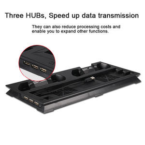 แท่นชาร์จแบบบางเฉียบรุ่นใหม่สำหรับ <span class=keywords><strong>PS4</strong></span> PRO พร้อมพัดลมระบายความร้อนคู่แบบ USB ที่ยึดคอนโทรลเลอร์และแท่นชาร์จ - Product Image 6