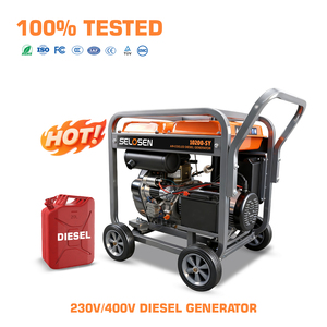 เครื่องกำเนิดไฟฟ้าแบบเปิด 9kva 8kw 23 ลิตร เครื่องกำเนิดไฟฟ้าแบบเงียบสำหรับงานก่อสร้าง ระบายความร้อนด้วยอากาศ ระบบอัจฉริยะ เครื่องกำเนิดไฟฟ้าแบบพกพา 230V/400V ดีเซล - Product Image 5