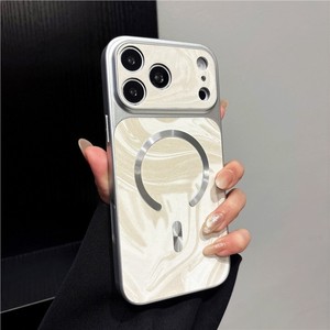 เคสโทรศัพท์หนังลายคลื่นน้ำสีเรียบง่าย พร้อมแม่เหล็ก สำหรับ iPhone 17 pro max 16 15 14 13 12 11 ป้องกันการกระแทก - Product Image 5