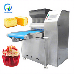 Ligne de production de gâteaux commerciale, machine automatique de remplissage de muffins et de cupcakes pour les boulangeries, machine à fabriquer des biscuits - Product Image 1