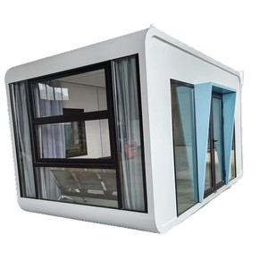 บ้านคอนเทนเนอร์ Apple Pod ห้องกระจกกลางแจ้ง ดีไซน์มินิมอล ติดตั้งง่าย กระจกนิรภัย หลังคาเหล็กเคลือบสี - Product Image 1