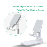 Support de téléphone et tablette robuste pour bureau avec bras télescopique flexible et réglable en hauteur, boîte cadeau