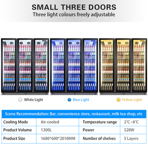 Vitrines commerciales de réfrigérateur-congélateur à plusieurs niveaux pour les boissons et la bière - Product Image 5