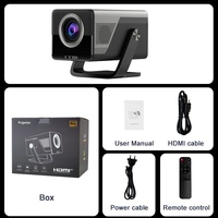 Projecteur 4K pour Android 14, 1080P HD avec 800 ANSI Lumens, Mini projecteur LED intelligent LCD, Vidéo domestique, WiFi 6, Stéréo HIFI