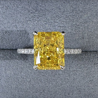 Bague en diamant de laboratoire taille radiant de luxe et de haute qualité, provenant directement de l'usine, en or 18 carats, certifiée IGI, idéale pour mariages et cadeaux