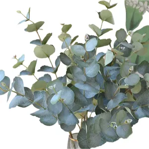 Branches <span class=keywords><strong>de</strong></span> feuilles d'eucalyptus pour les arrangements floraux DIY <span class=keywords><strong>de</strong></span> mariage et d'événements à domicile, plantes vertes artificielles, verdure pour votre jour spécial - Product Image 4