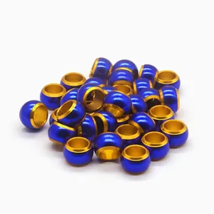 Tondo Gold Core interno nero blu verde su misura anello esterno anello pappagallo piede uccello gamba Tag cubano piccione anello per il belgio India