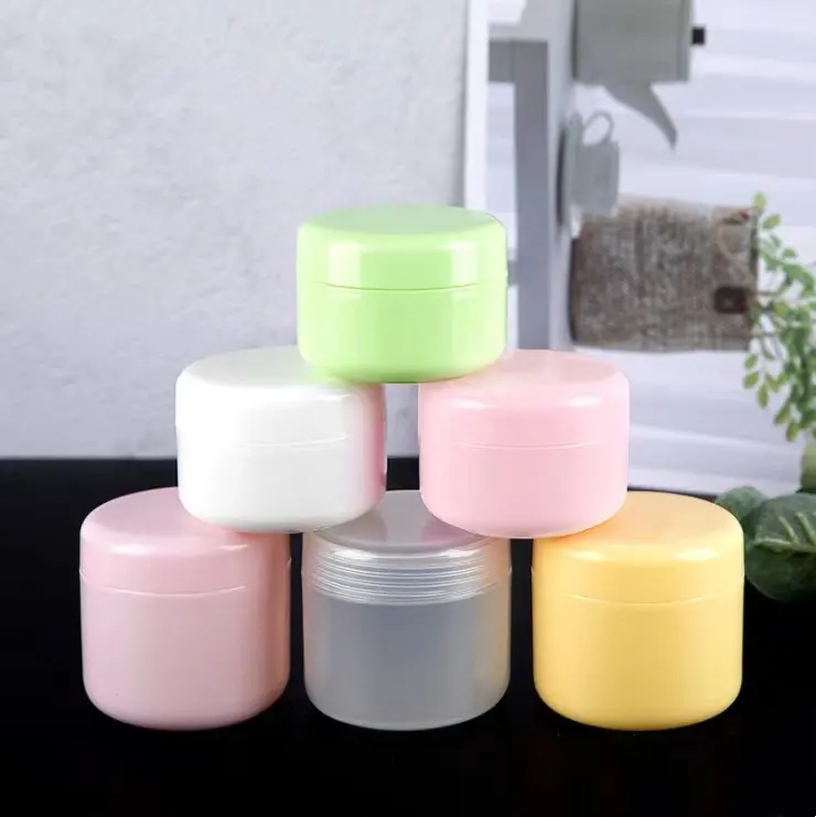 Travel Set Kit 10g 20g 30g 50g 100g 150g 250g Customized cosmetics and toiletries plastic PP jar plastic cream jar