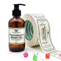 Autocollant personnalisé pour bouteille de shampoing ou de parfum, forme hexagonale, estampage or, vinyle imperméable, étiquette d'emballage cosmétique personnalisée
