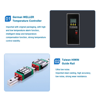 Robot de hierro de soldadura de 5 ejes, eje de rotación XYZ, PCB automático/USB/cable de datos, robot de soldadura, máquina de soldadura de hierro