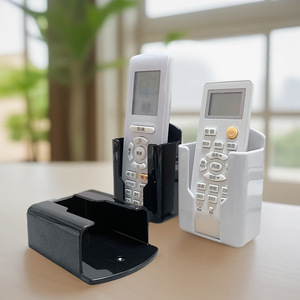 Air Conditioner Remote <b>Control</b> Storage Box Stand Desktop <b>Holder</b> White And Black Color For Home Office Use - Product Image 1