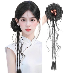 Peluca de cola de caballo de marca nacional Flower Bud Dragon Beard, cabello Remy largo, resistente al calor, modelo Miss Wig PY620 22 - Product Image 3