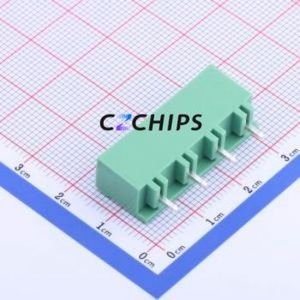 KF2EDGVC-7.5-4P Plug-in Terminal Block Through hole,P=7.5mm Connector Board-to-Board / Socket - Closed 1x4P 7.5mm Green - Product Image 2