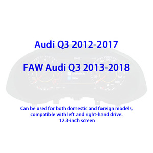 Écran HD de remplacement de 12,3 pouces, approuvé par la FCC, prix abordable, cockpit virtuel pour <span class=keywords><strong>Audi</strong></span> Q3 PQ Typ 8U Facelift FL 2012-2018 - Product Image 2