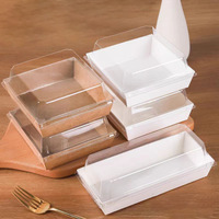 Boîte d'emballage carrée pour sandwich Sushi Snacks Food Snowy Mochi Puff Meat Floss Dip Sauce Baking Matte Lamination Mailing